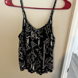 Black and white billabong tank top